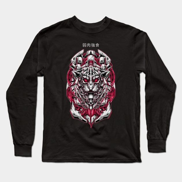 MAD TIGER Long Sleeve T-Shirt by WiredMind